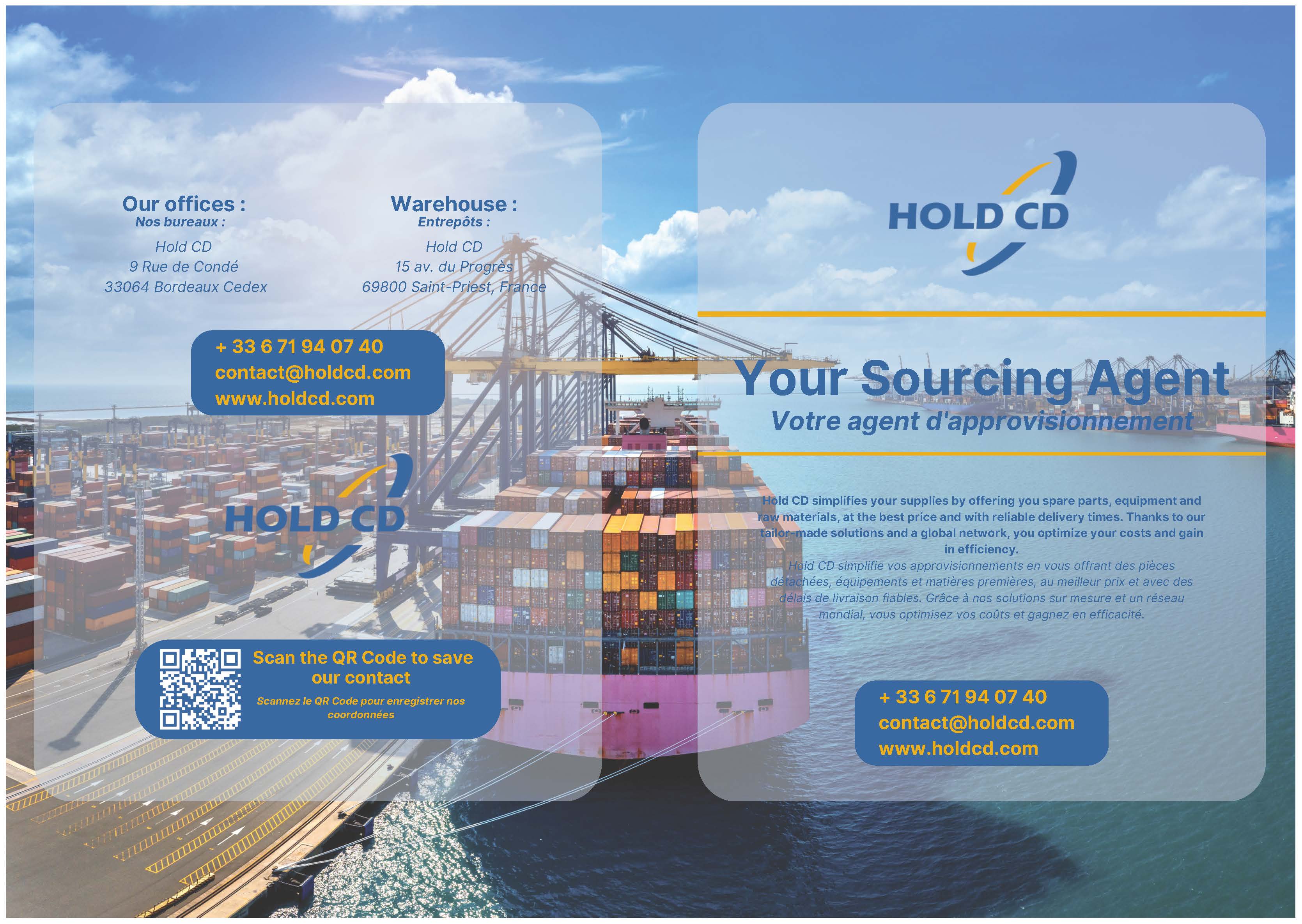 Hold CD – Plaquette commerciale page 1