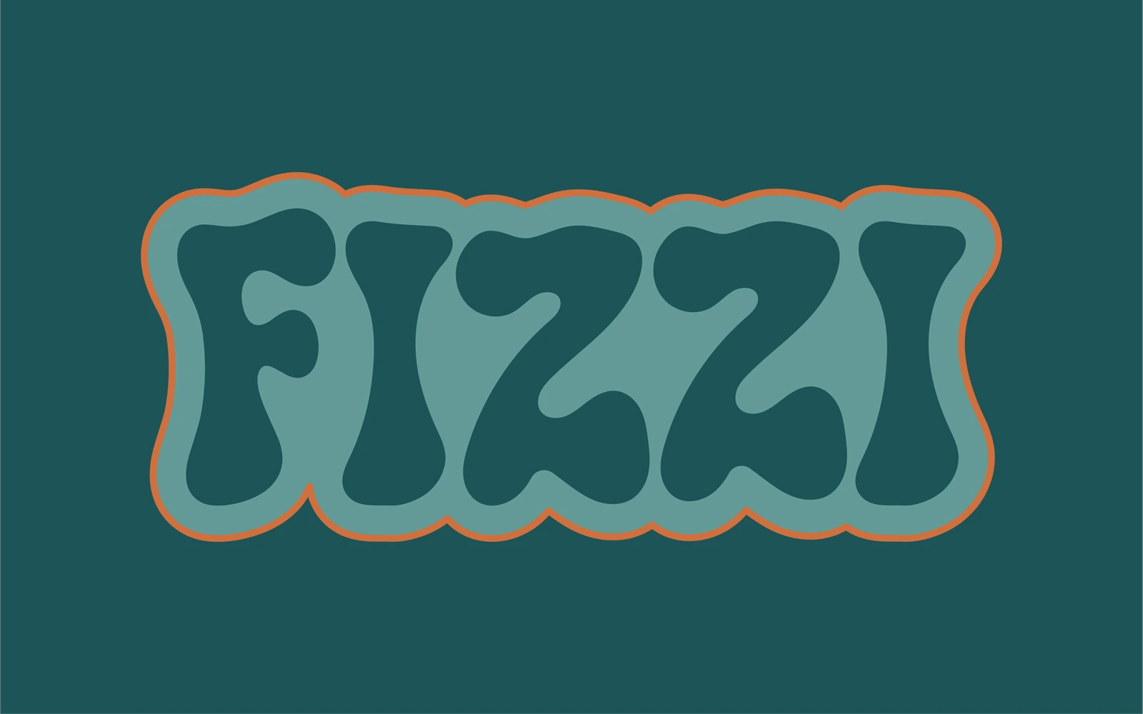 Logo Fizzi sur fond rose
