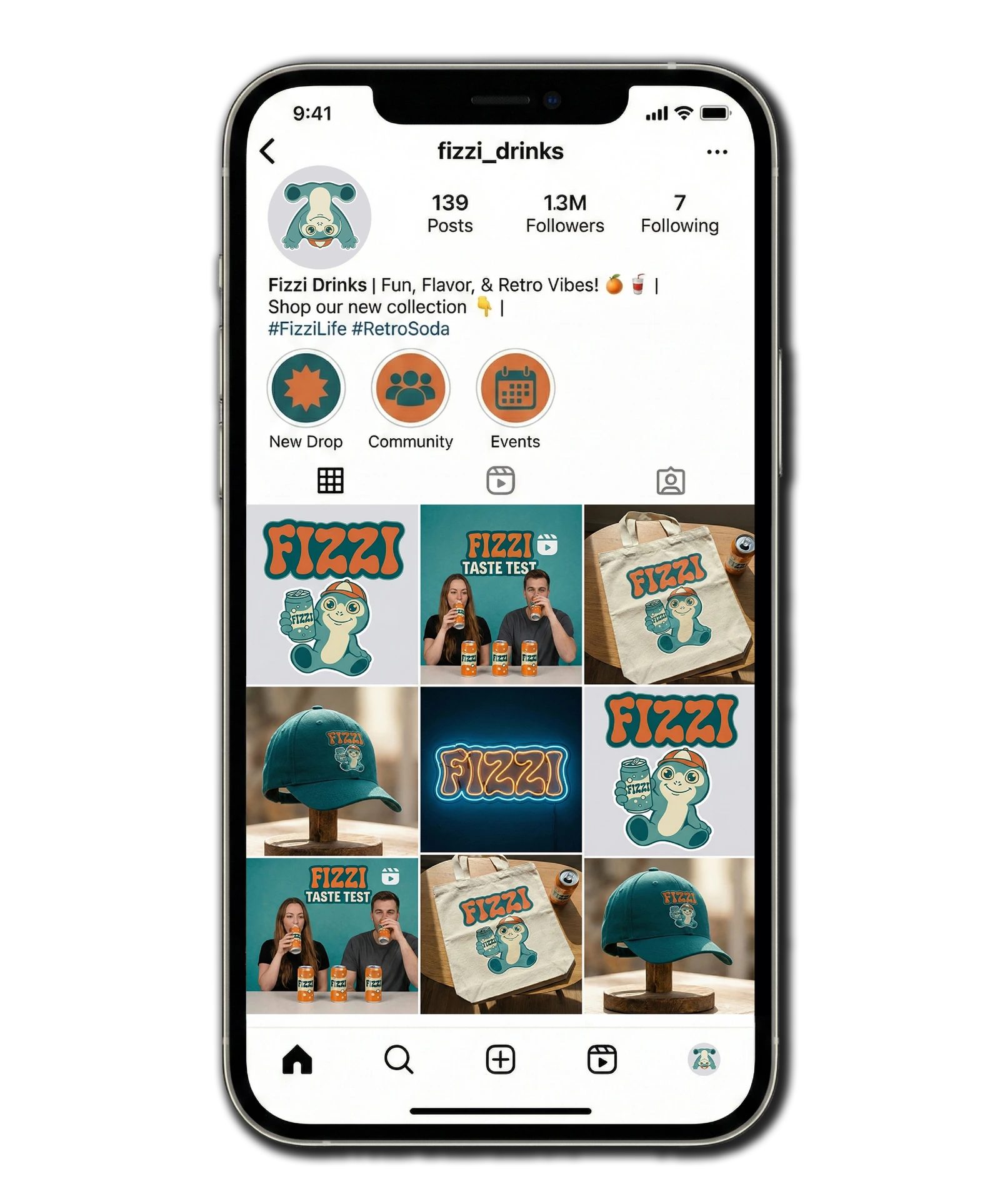 Déclinaisons Fizzi sur Instagram